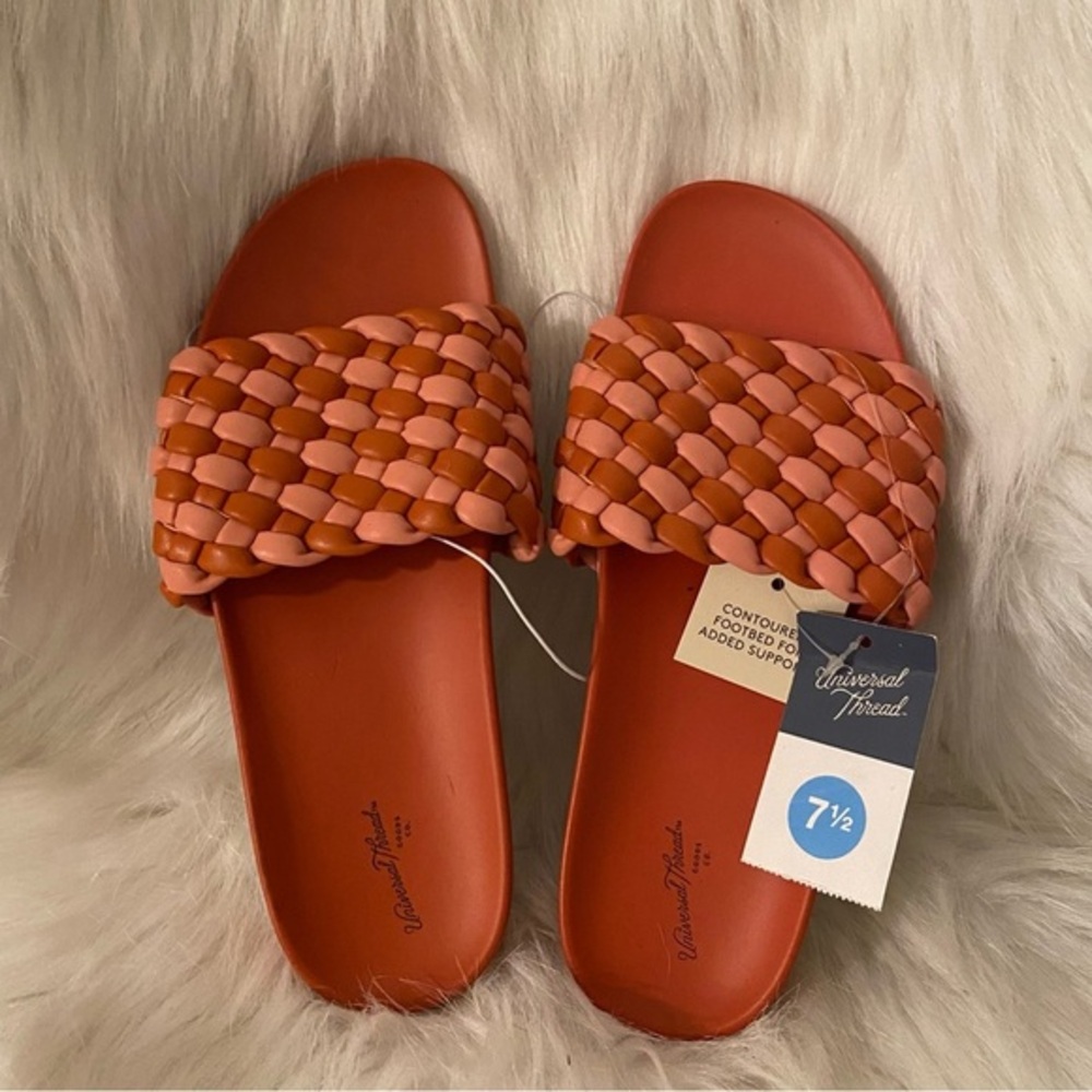 Universal Thread Shoes Women’s Size 7.5 Sandal’s Slip On Open Toe New - Picture 6 of 8